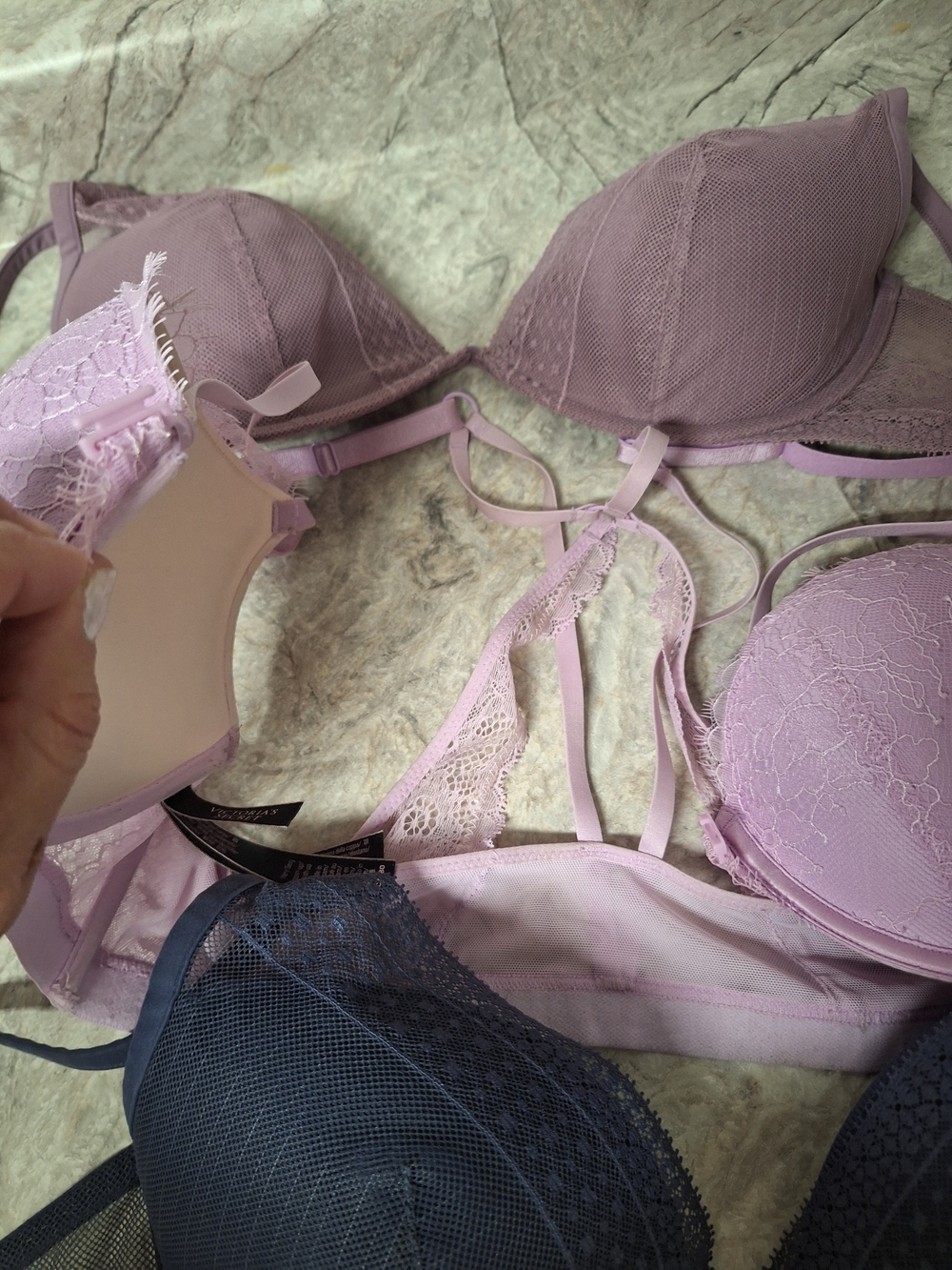 Victoria's Secret Lavender Lace Push-Up Bra